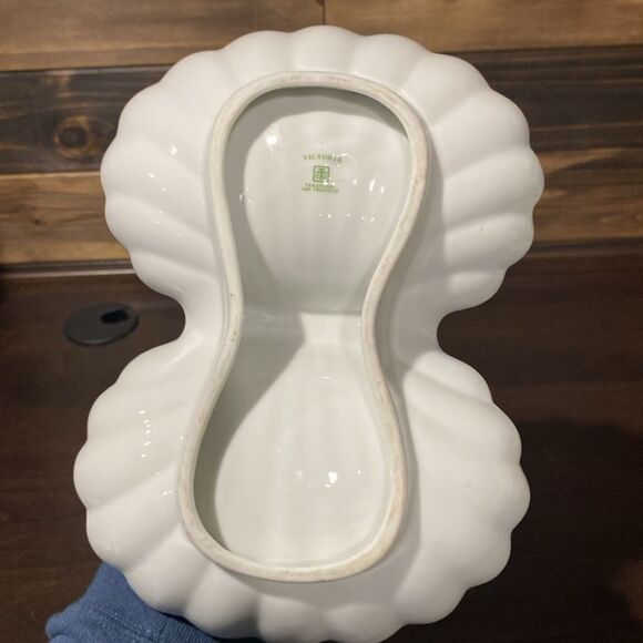 Takahashi Victoria Porcelain Double Sided Relish Candy Dish Floral Painted - Picture 9 of 11